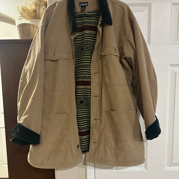 Patagonia vintage Nuevo range coat barn jacket work wear aztec synchilla - Picture 5 of 16